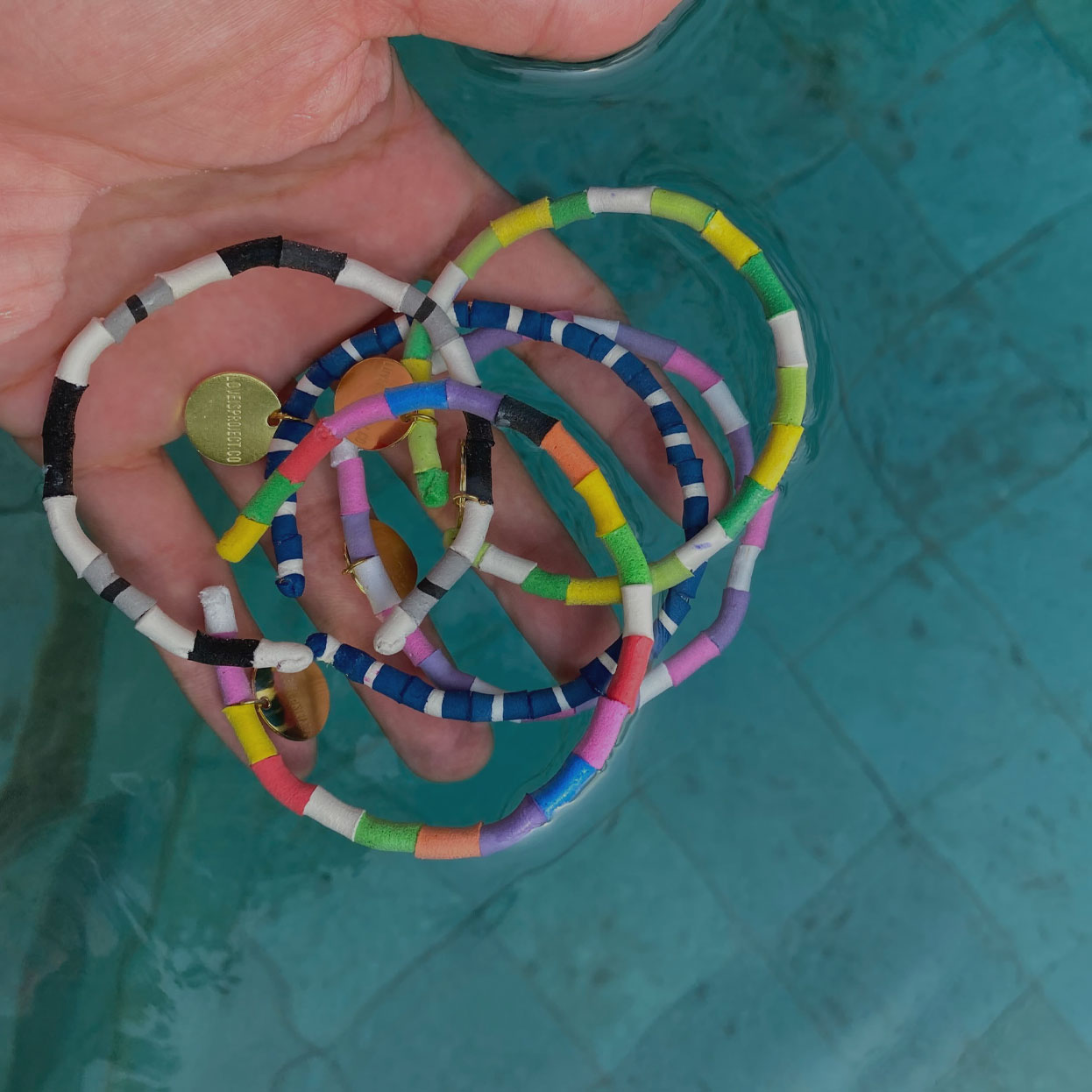 recycled flip flop bracelets