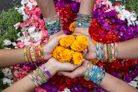 Bali Friendship bracelets festival stacks