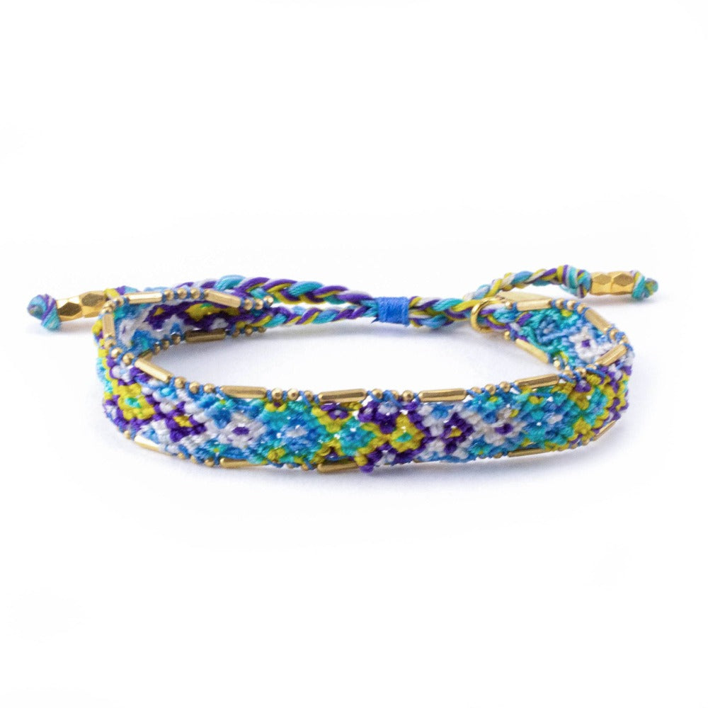 Bali Friendship Bracelet - Neon Shark