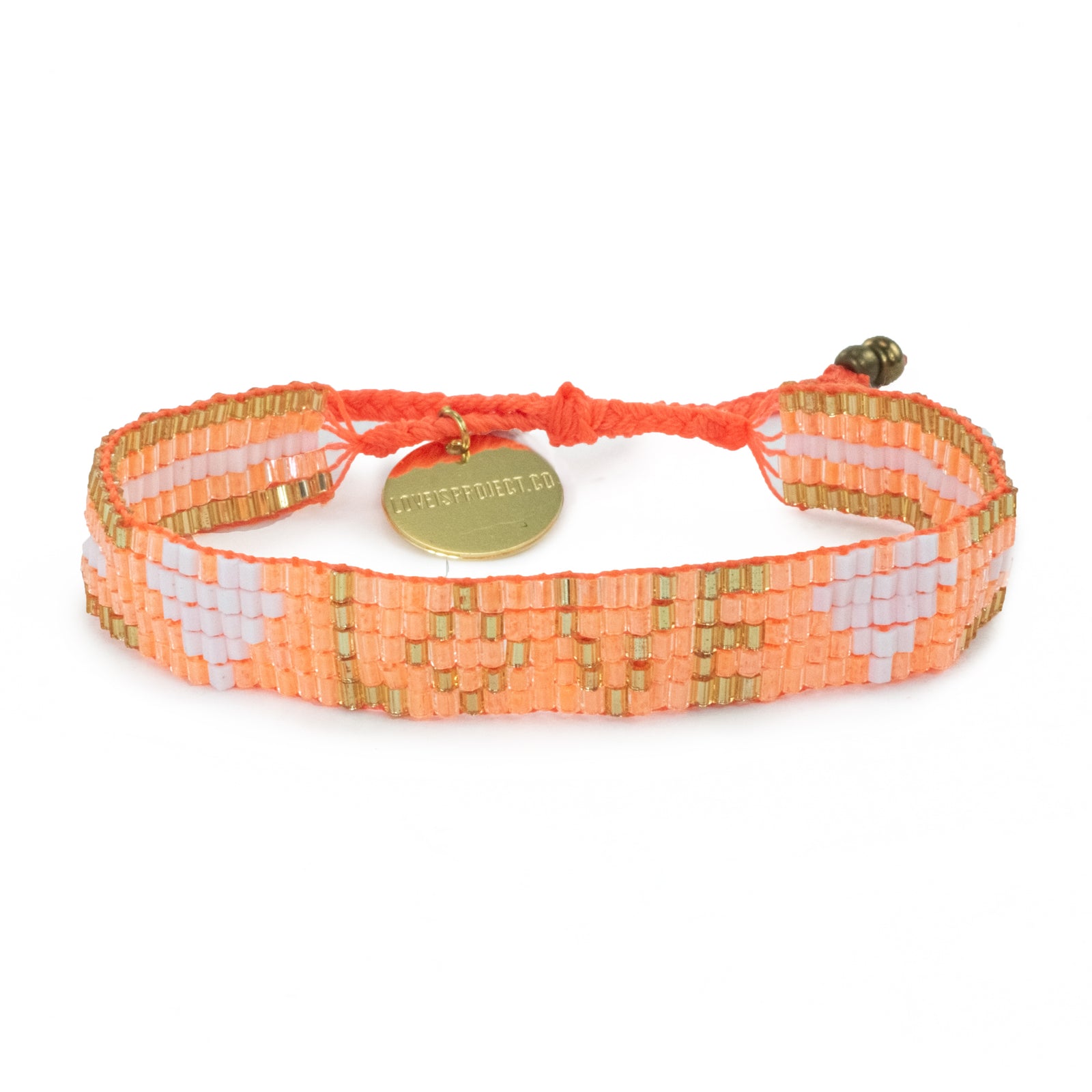 Kit bracelet fil élastique perles jade orange pale - Kit bracelet - Creavea