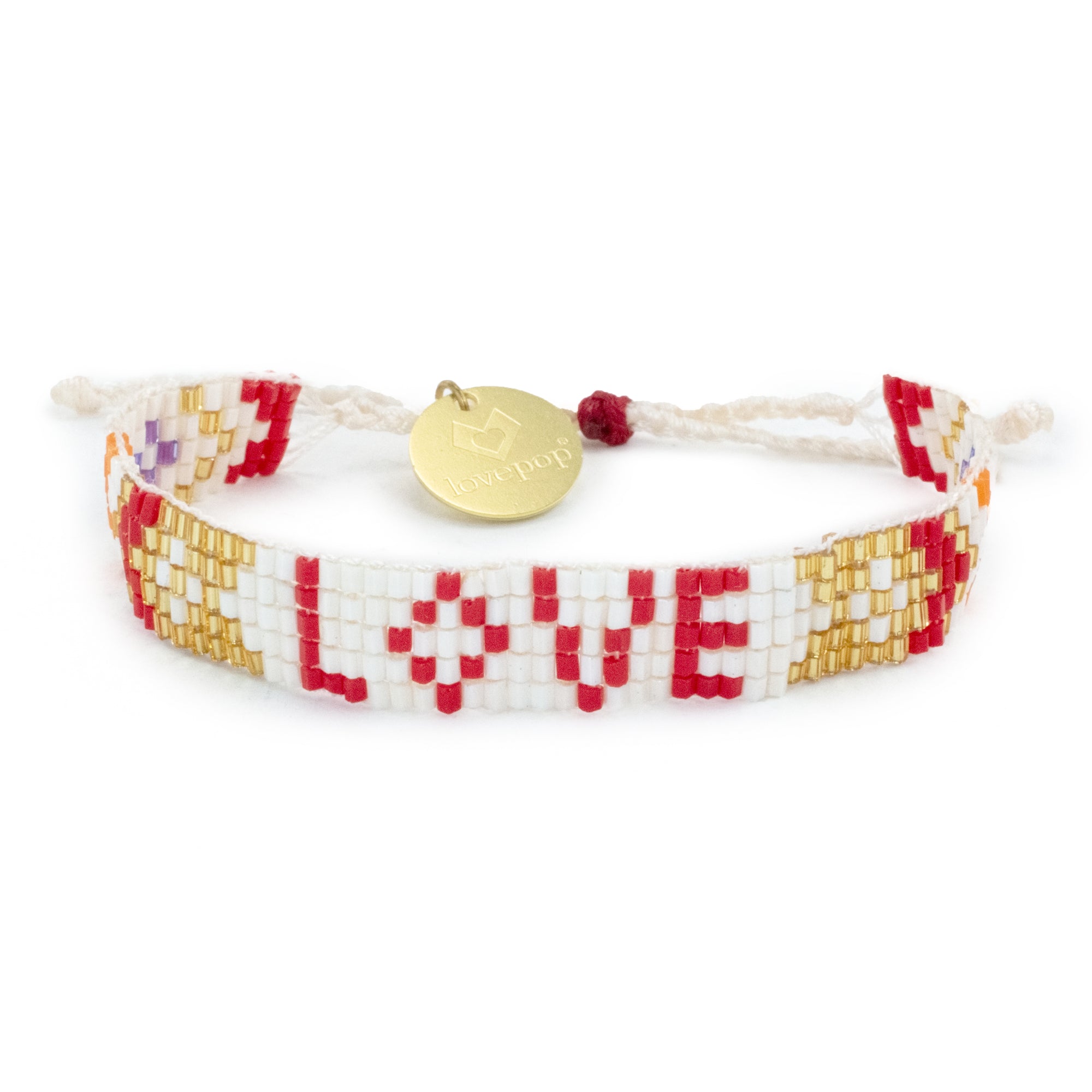 Seed Beaded Love Bracelets with Hearts - Sky Blue - Love Is Project