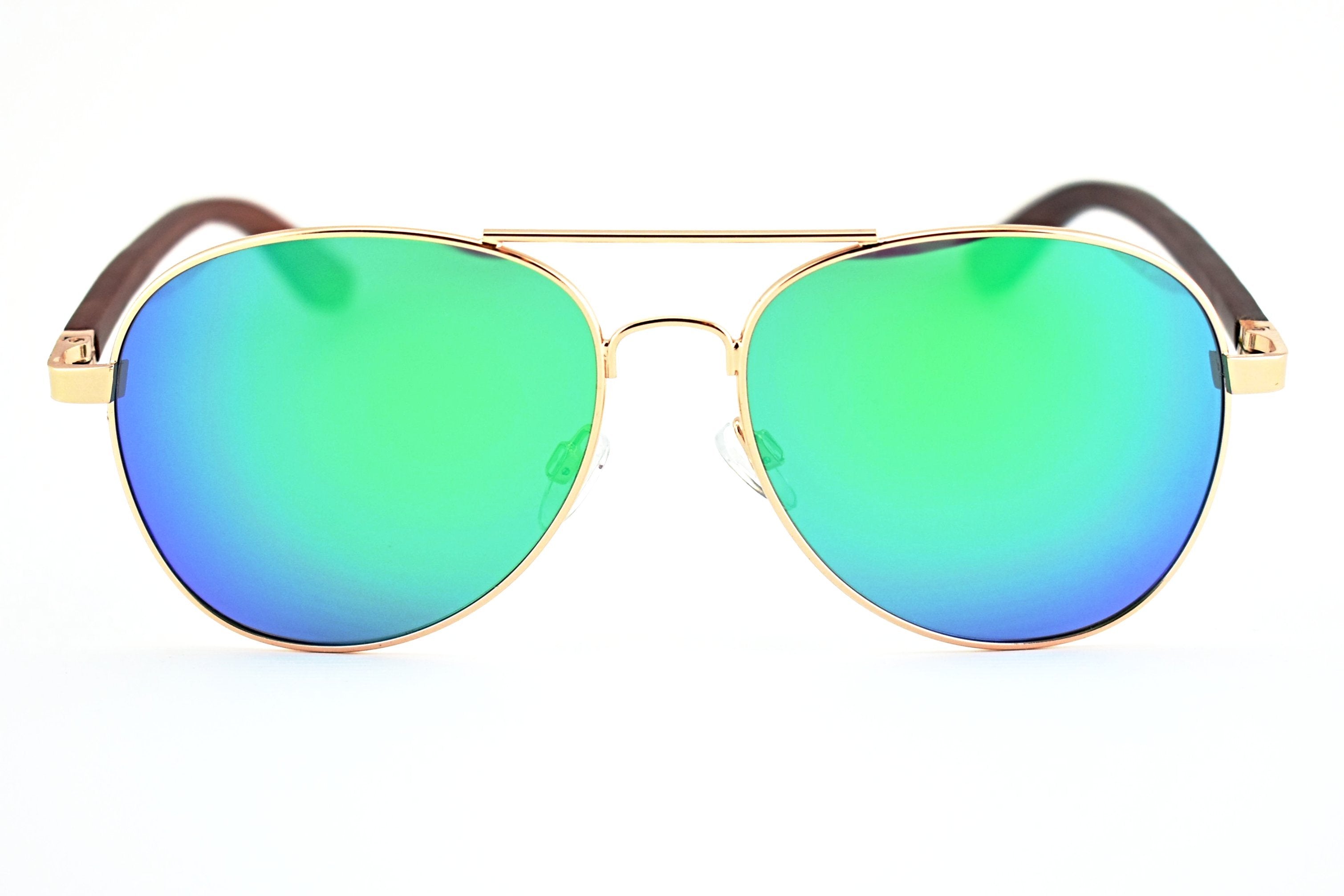 Classic Gold Frame Aviator Sunglasses Beachcomer 