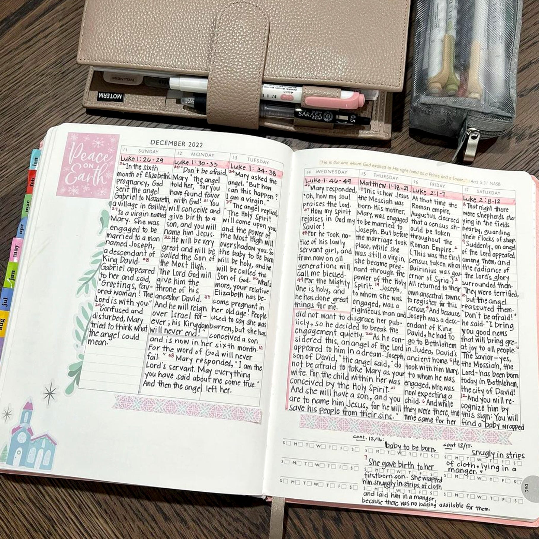 2024 Christian Planner: Scripture Lettering Bible in a Year Planner — Naomi  Paper Co.