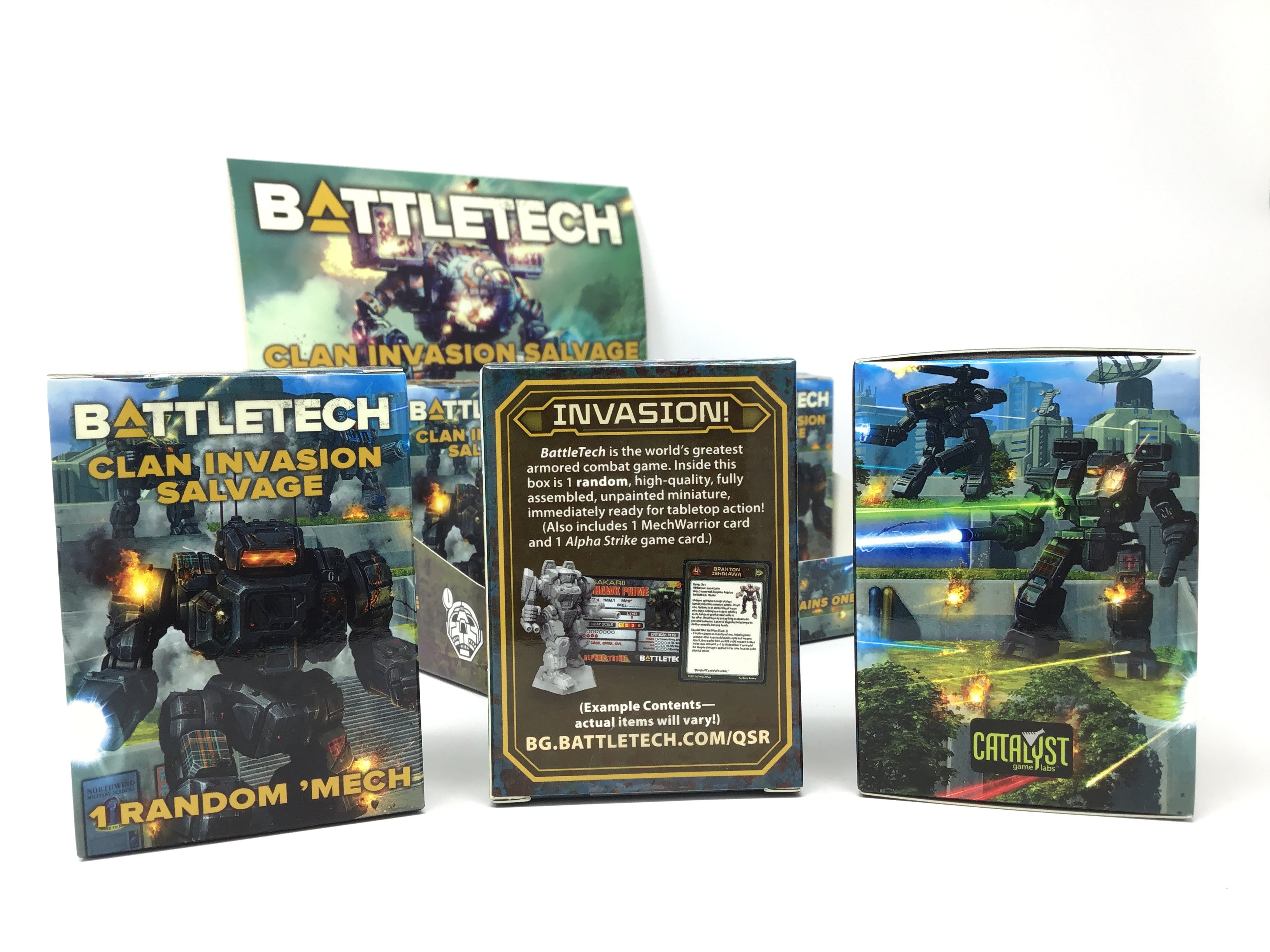 BattleTech: Clan Invasion Salvage Box - 93 Designs! - Catalyst Game Labs Store product image