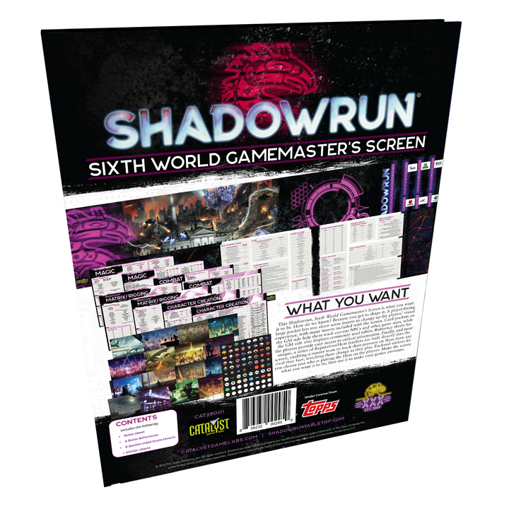 Shadowrun Sixth World GM Screen (T.O.S.) -  Catalyst Game Labs