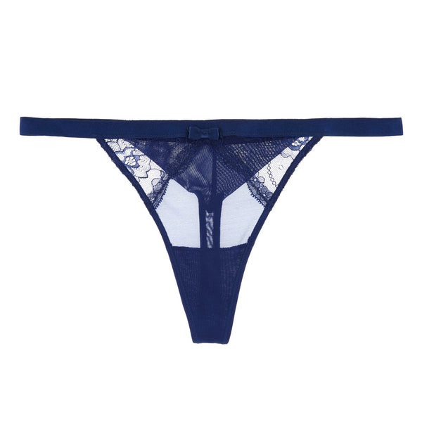 Miranda Lace and Sheer Mesh Thong – Undies.com