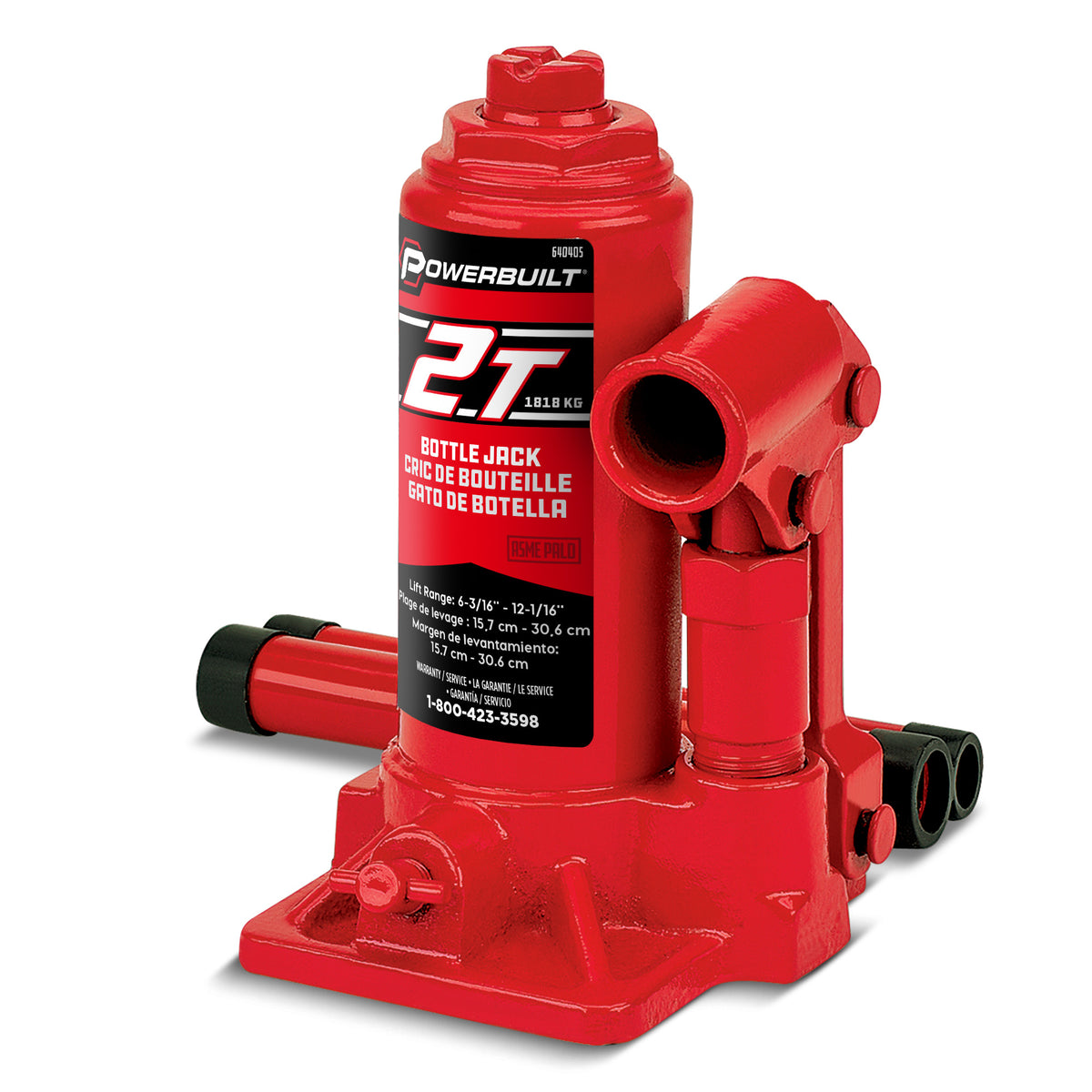 20 Ton Shorty Bottle Jack - Heavy Duty 40000 Pound Vehicle