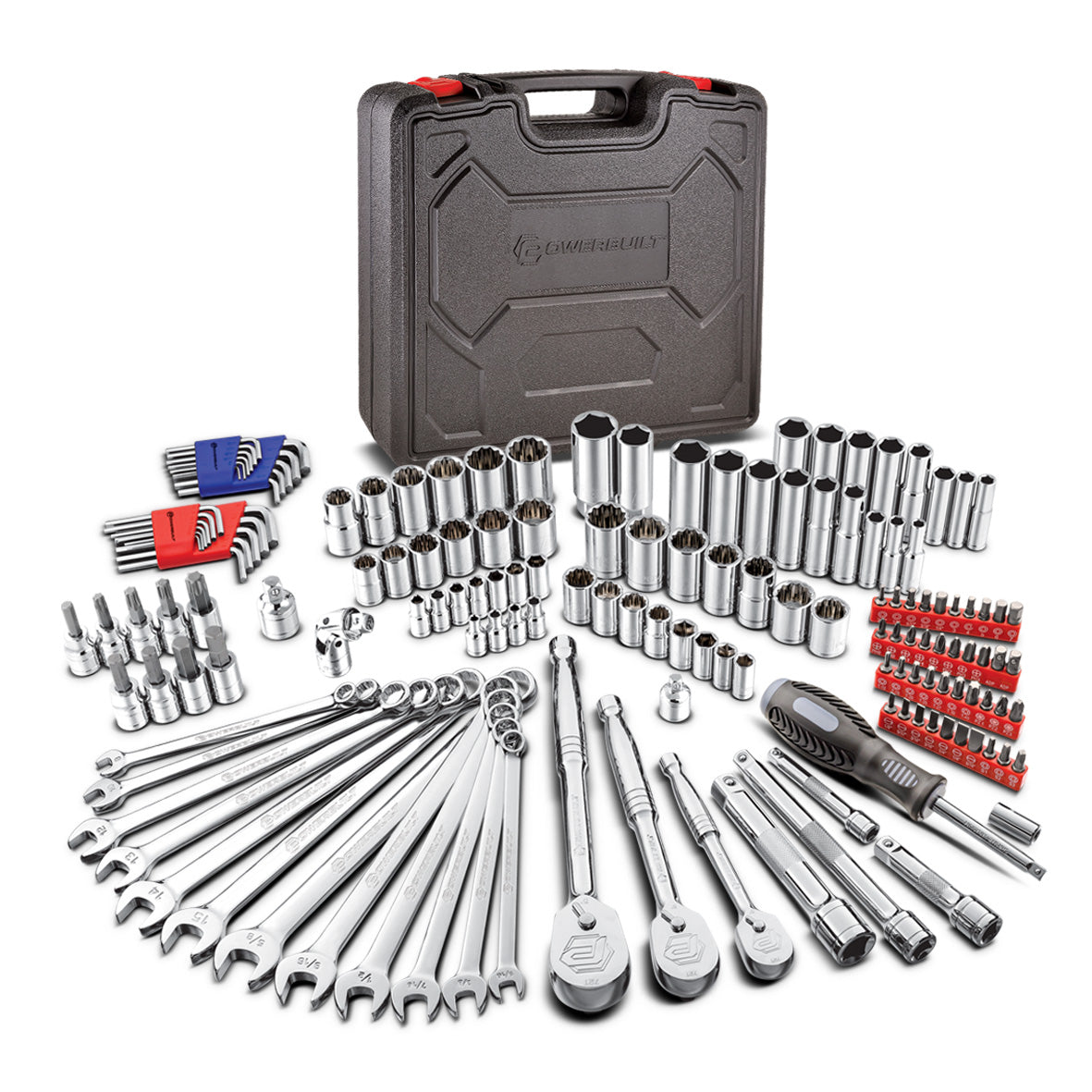 WORKPRO 123PC New Mechanic Tool Set For Car Home Tool Kits Quick Release  Ratchet Handle Wrench Socket Set