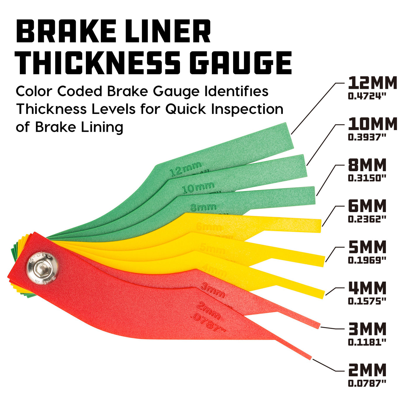 travel trailer brake shoe thickness