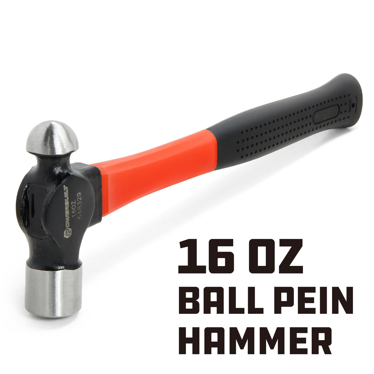 3 PIECE 24 OZ., 32 OZ., AND 48 OZ. BALL PEEN HAMMER SET WITH FIBERGLASS  GRIP HANDLES BHG3SET