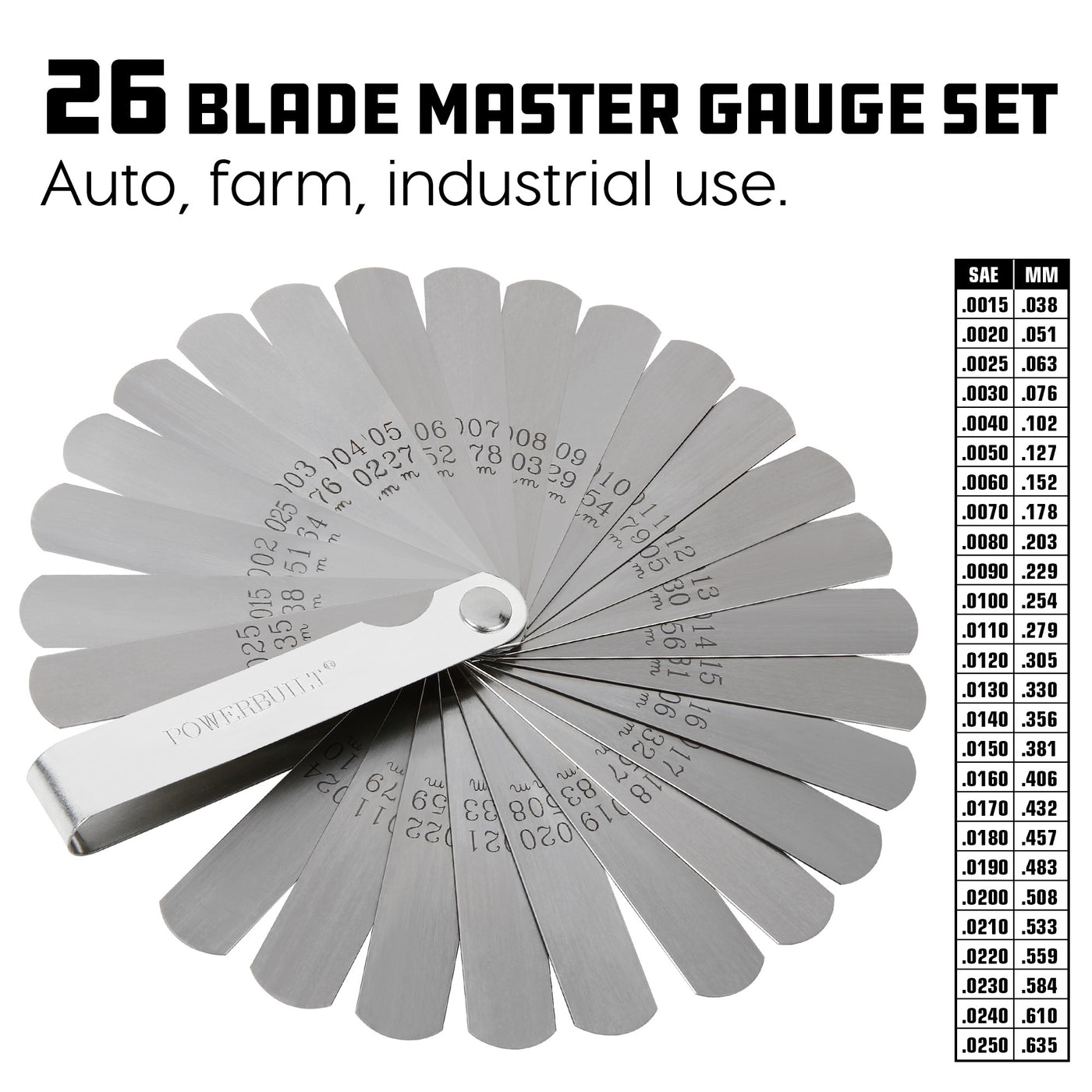 26 Blade Master Feeler Gauge Set