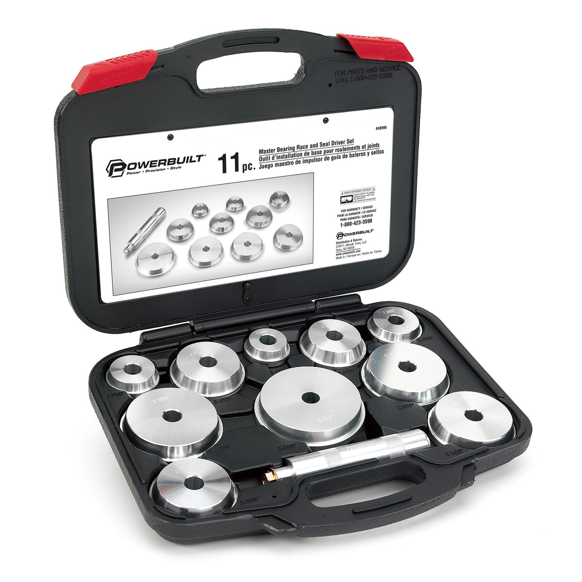  OEMTOOLS 27205 23 Piece Front Wheel Bearing Removal Kit, FWD Wheel  Bearing Press Kit, 23 Part Bearing Puller Set, Bearing Puller Kit with  Storage Case : Automotive