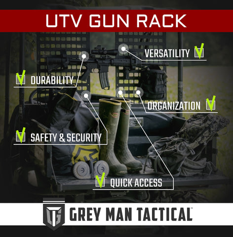 UTV Gun Rack Key Qualities 