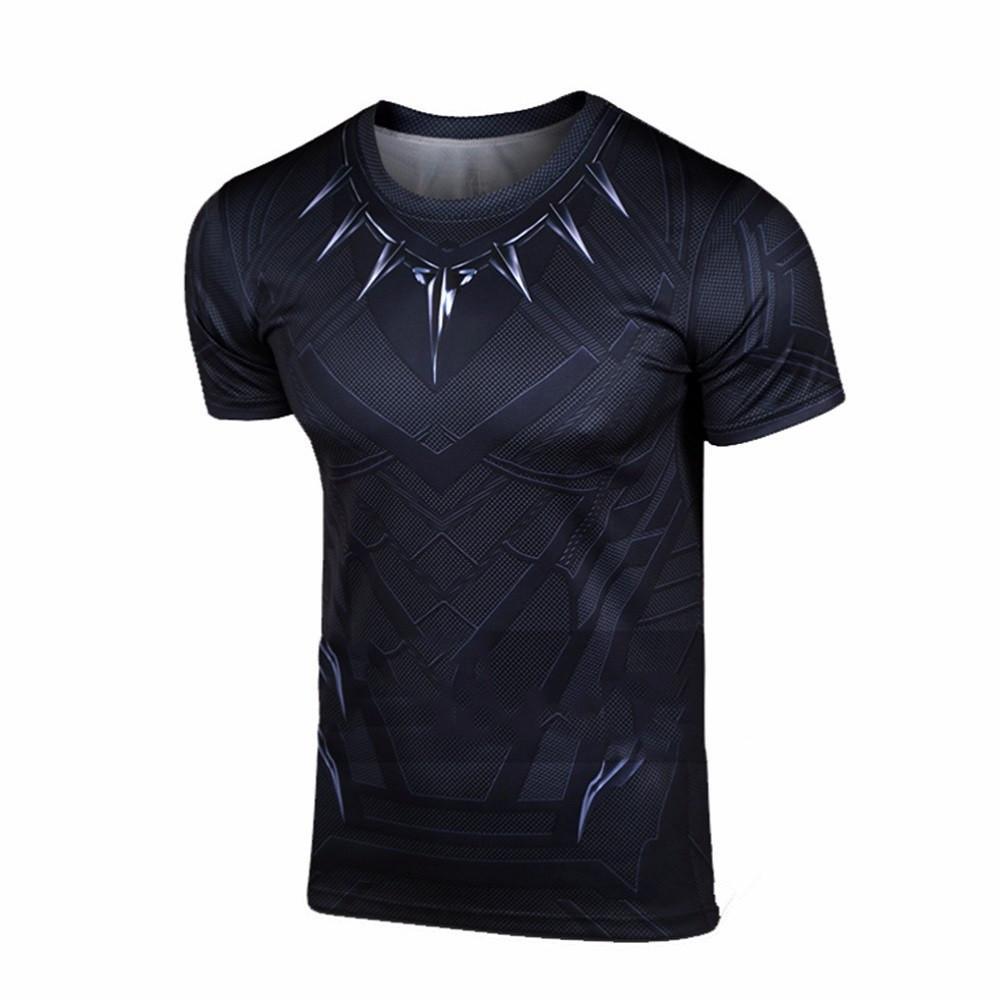 Black Panther Vibranium Armor Fitness Shirt – planetloot