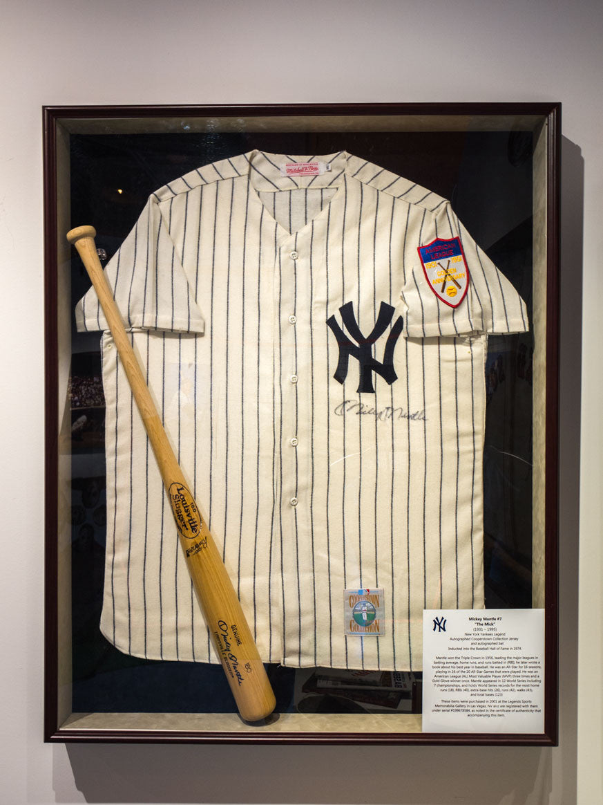 mickey mantle autographed jersey