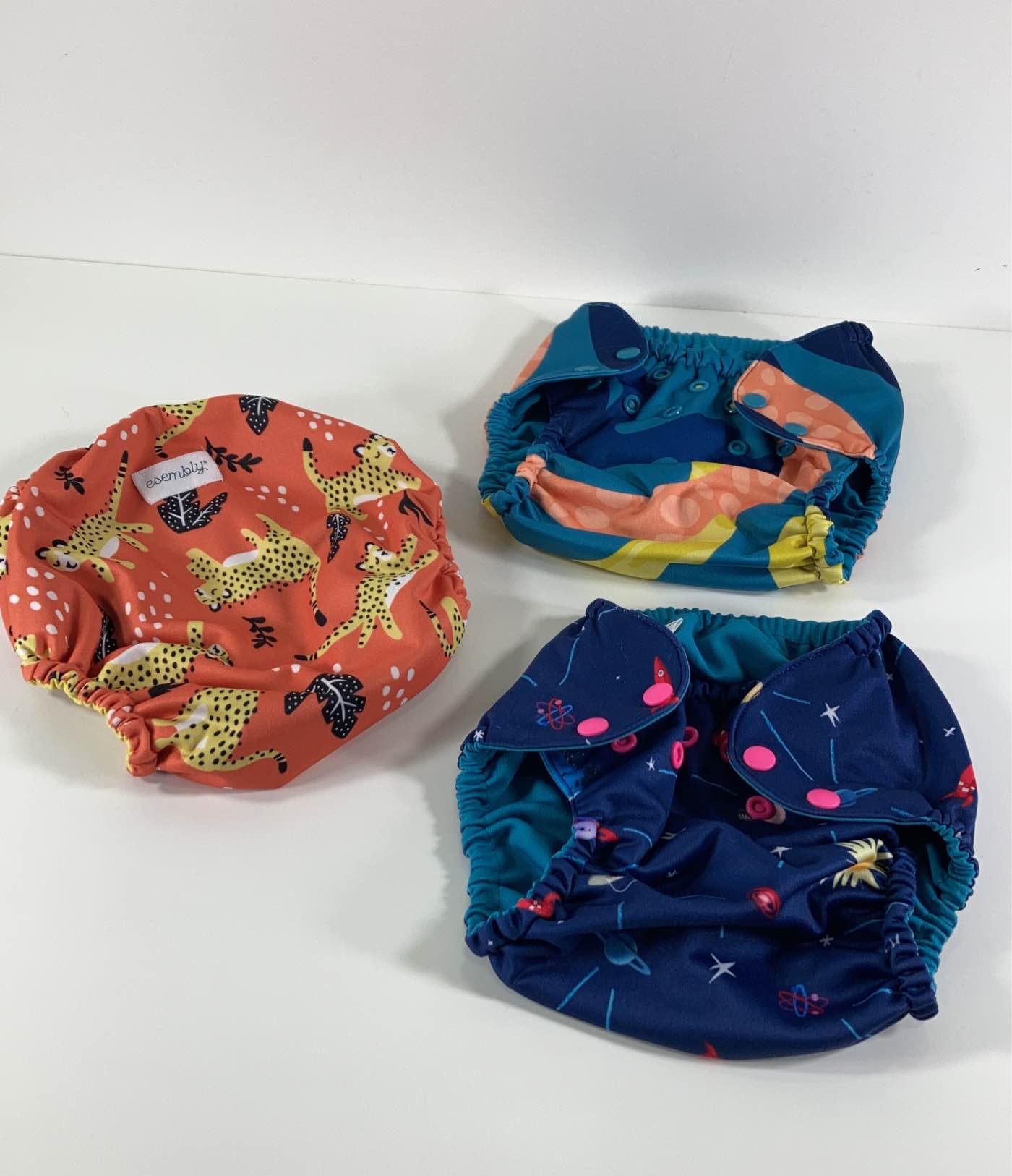 Esembly colorful cloth diapers (pack of 3) 