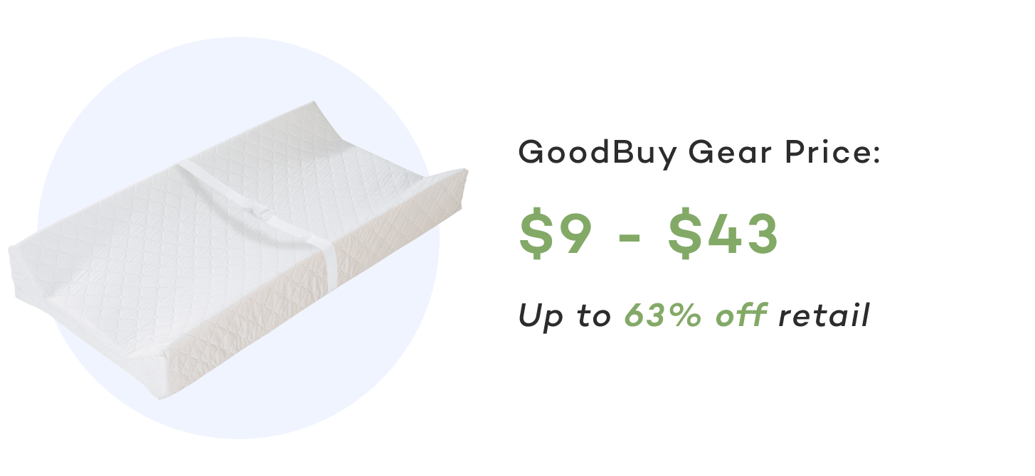 Get changing pads up to 63% off retail at GoodBuy Gear 