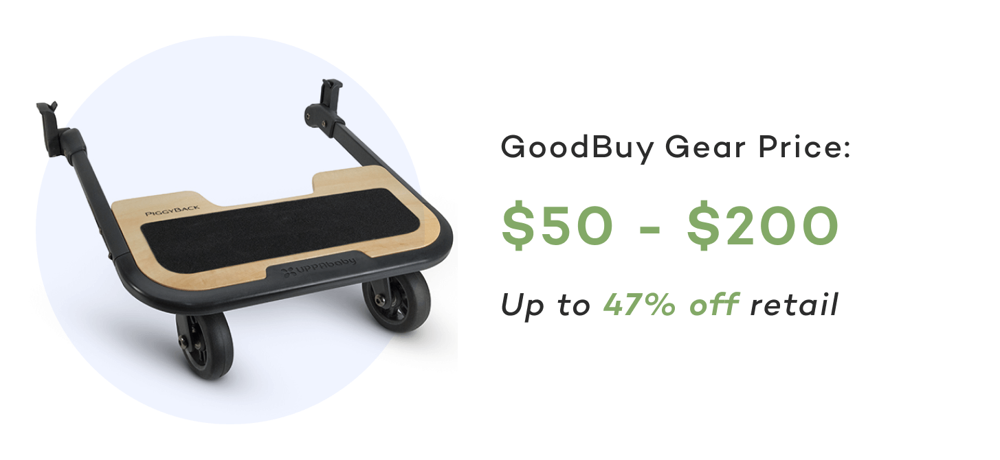 Get second seats or riding boards at GoodBuy for up to 47% off retail