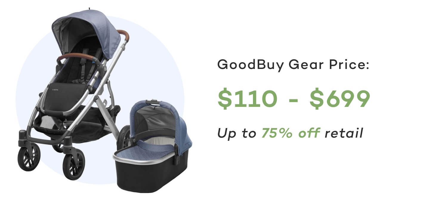 Get strollers up to 75% off retail at GoodBuy Gear 