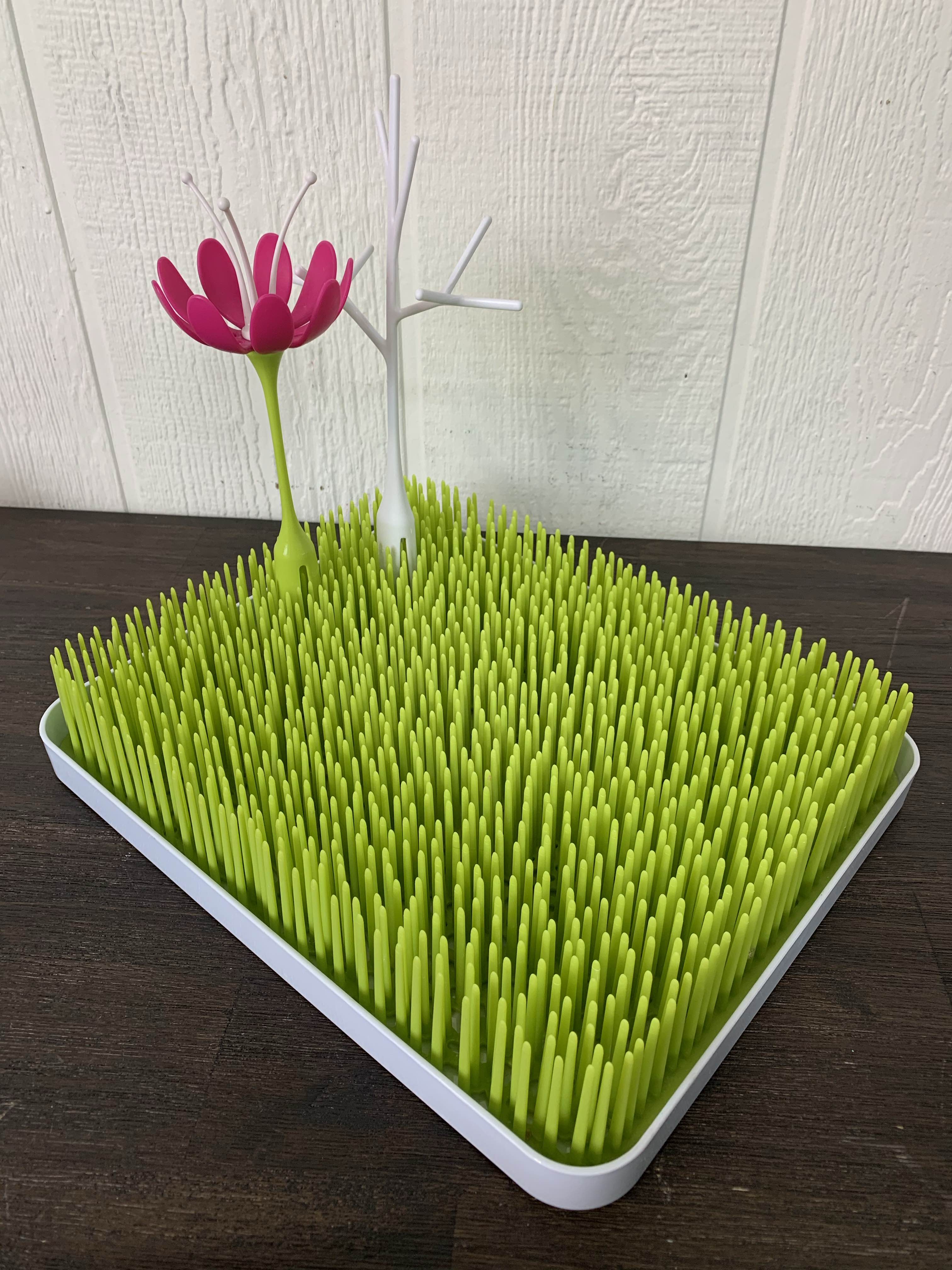 Boon Grass Countertop Drying Rack With Twig Accessory