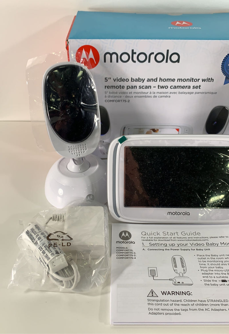 Motorola Comfort75 2 5 Video Baby Monitor With 2 Cameras And Remote P