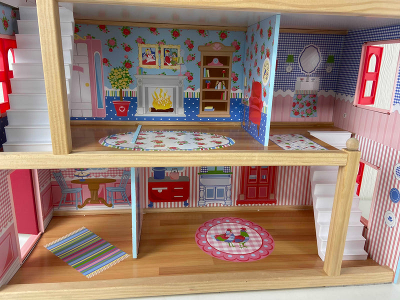 kidkraft chelsea doll cottage play set