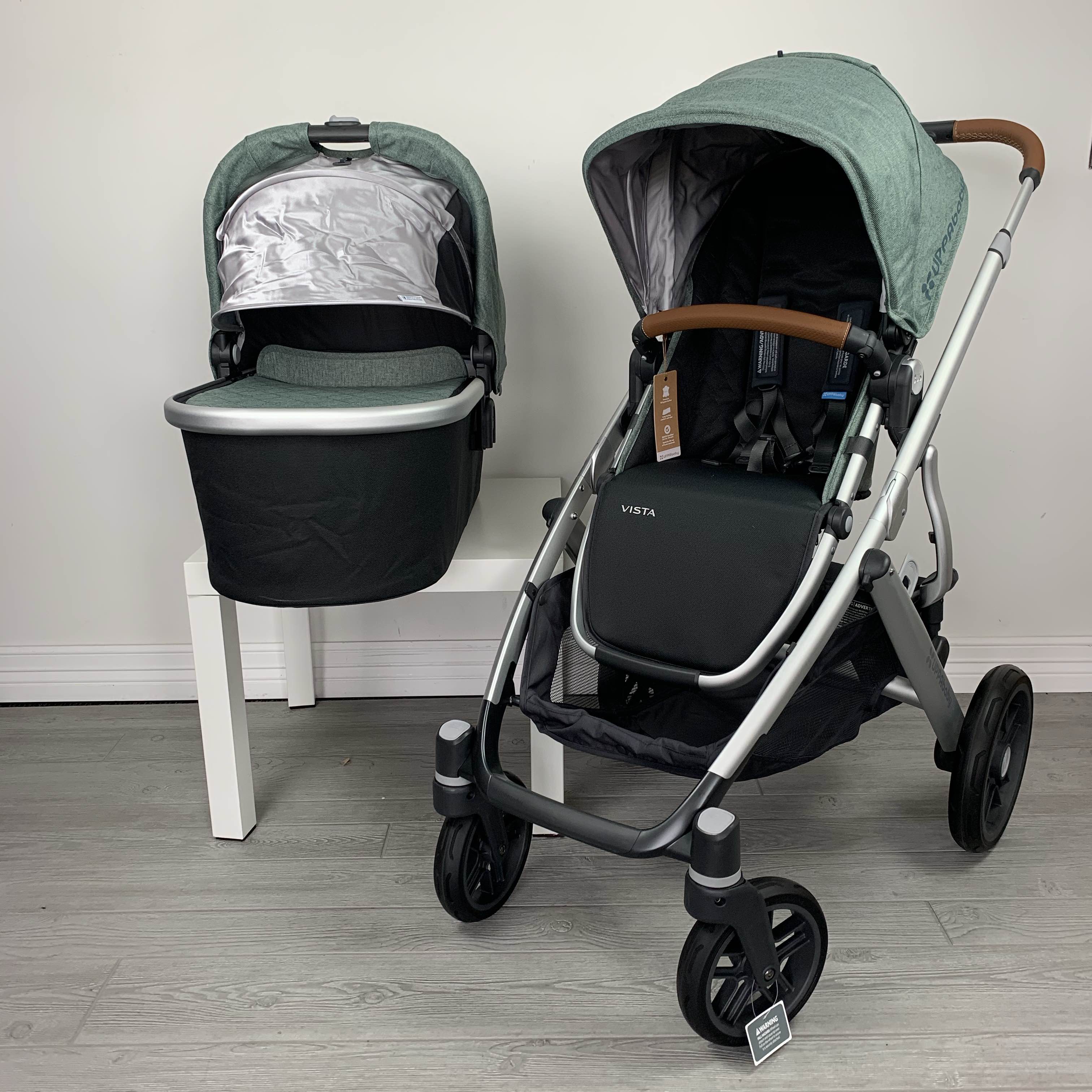 uppababy vista green melange