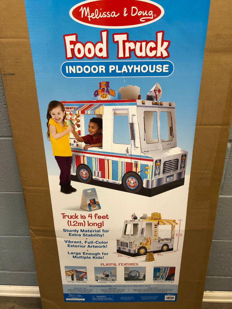 melissa & doug food truck indoor corrugate playhouse