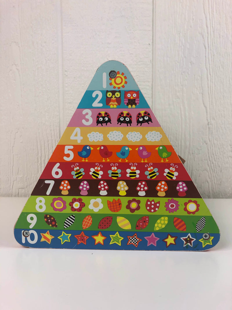 wooden activity triangle