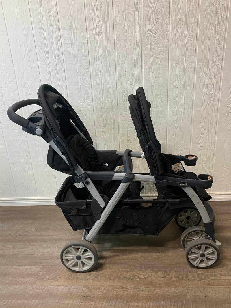 used chicco double stroller