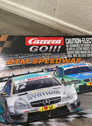 Carrera GO!!! DTM Speedway Starter Slot Car Set with C-Coupe DTM