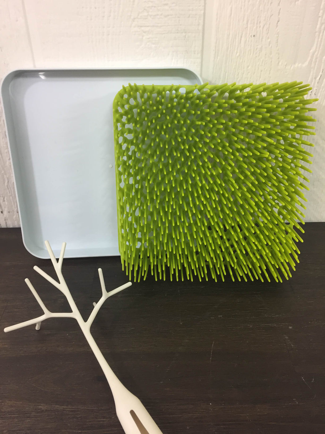 Boon Grass Countertop Drying Rack With Twig Accessory