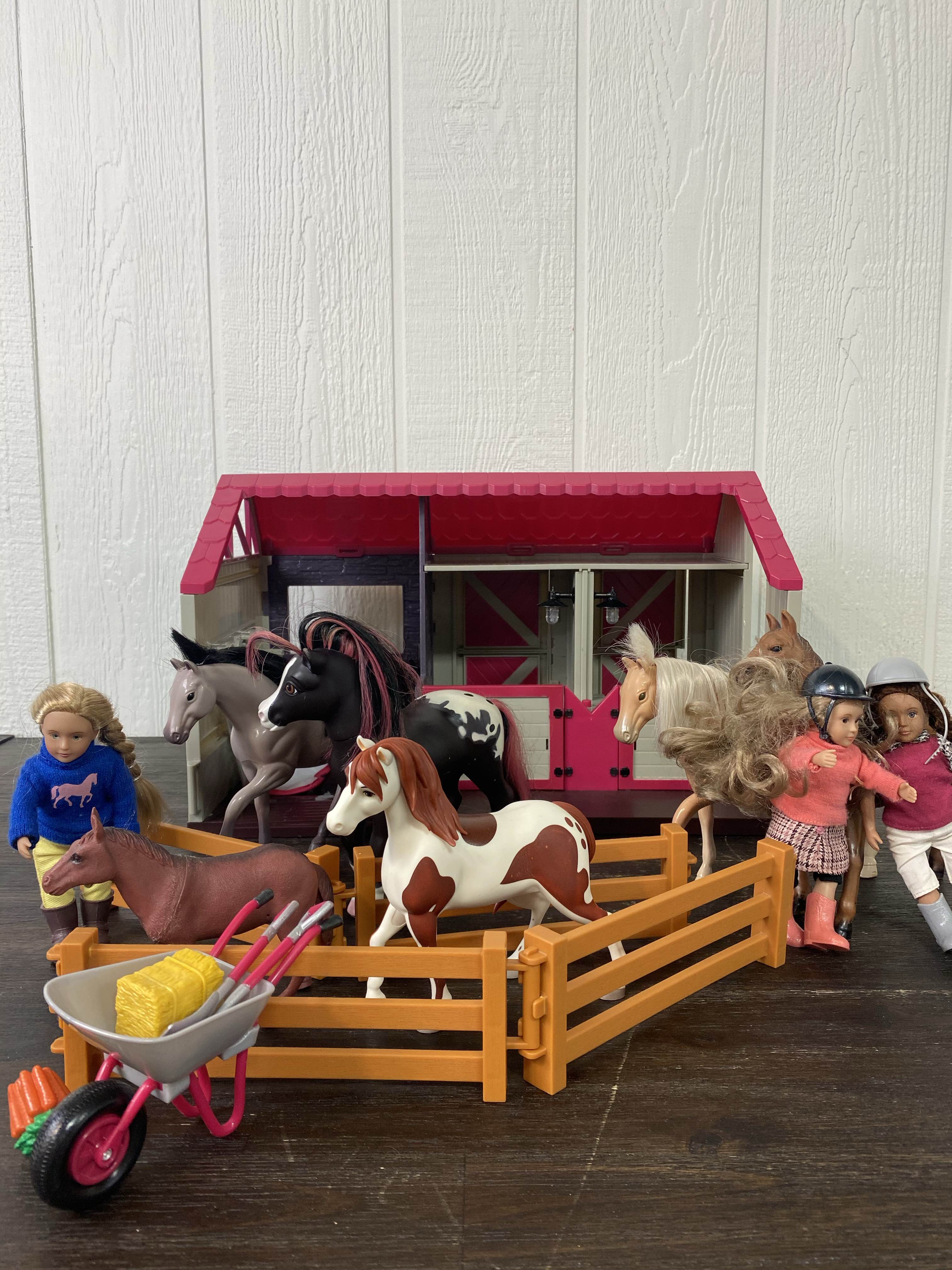 lori doll horse haven barn set