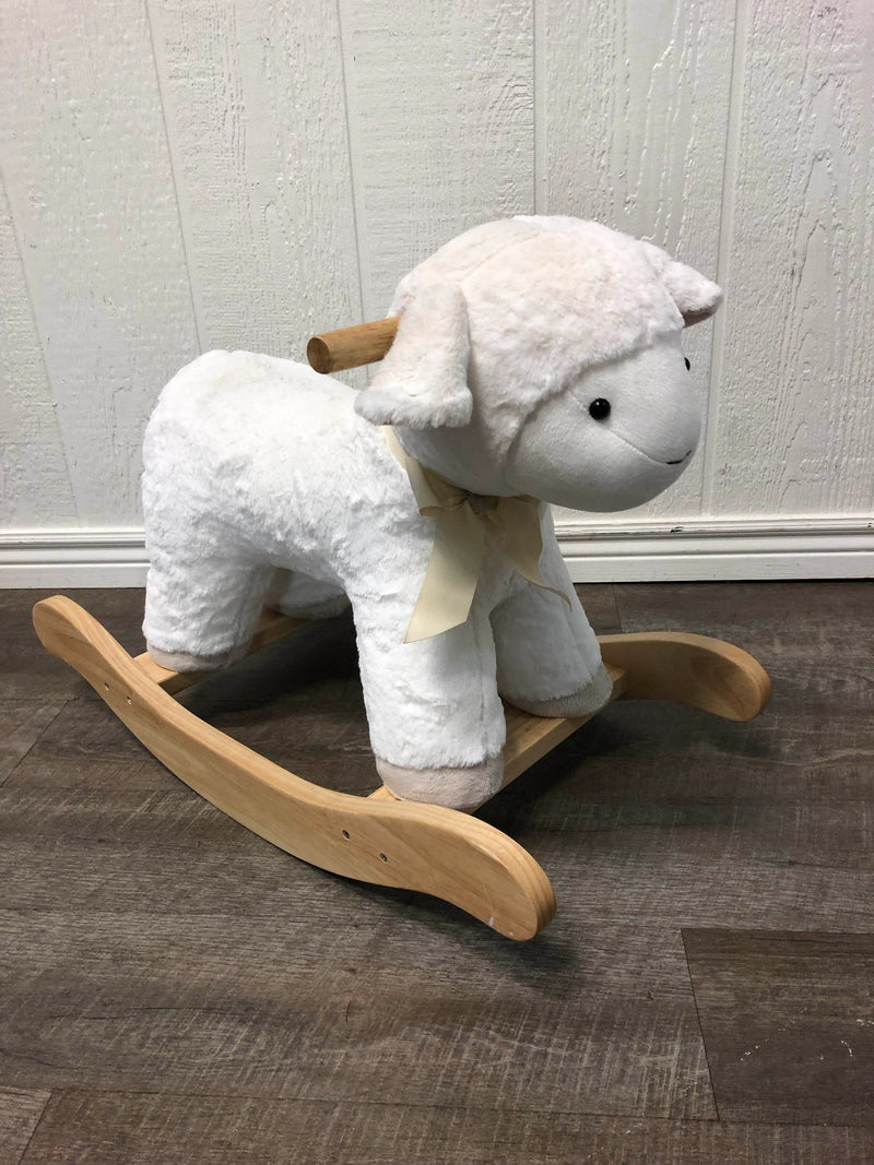 pottery barn kids lamb rocker