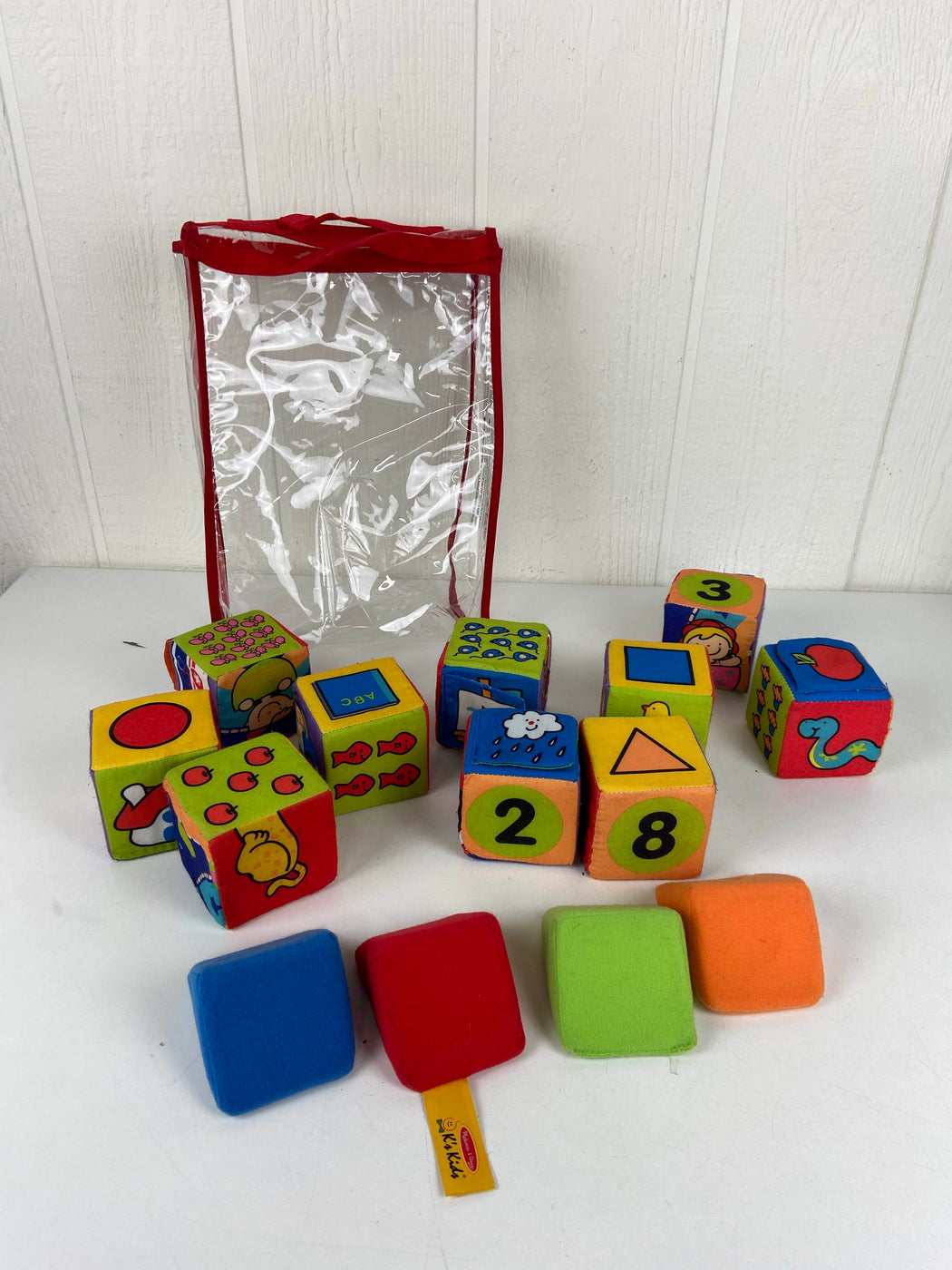 melissa & doug k's kids match and build soft blocks set