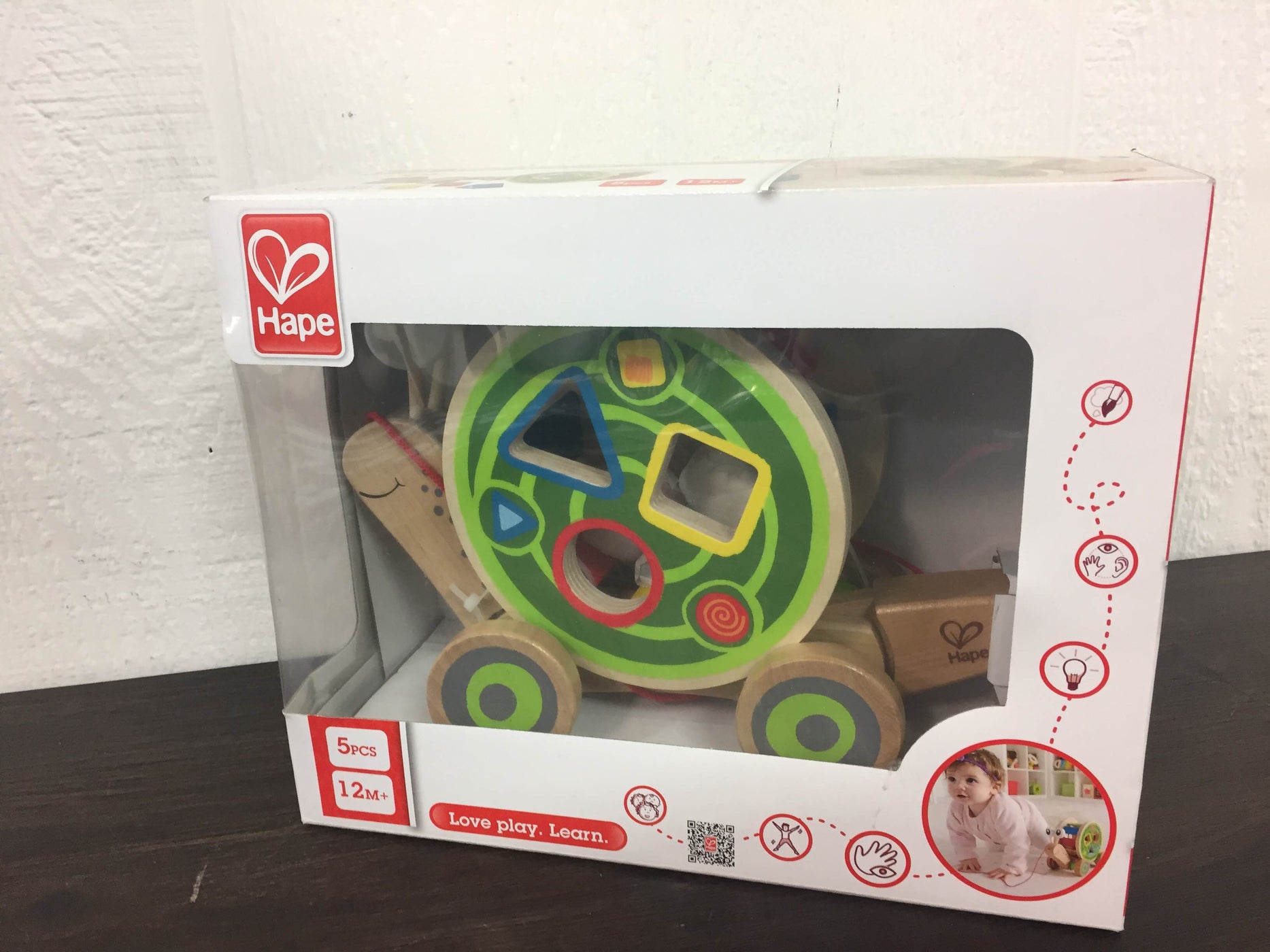 hape snail pull toy