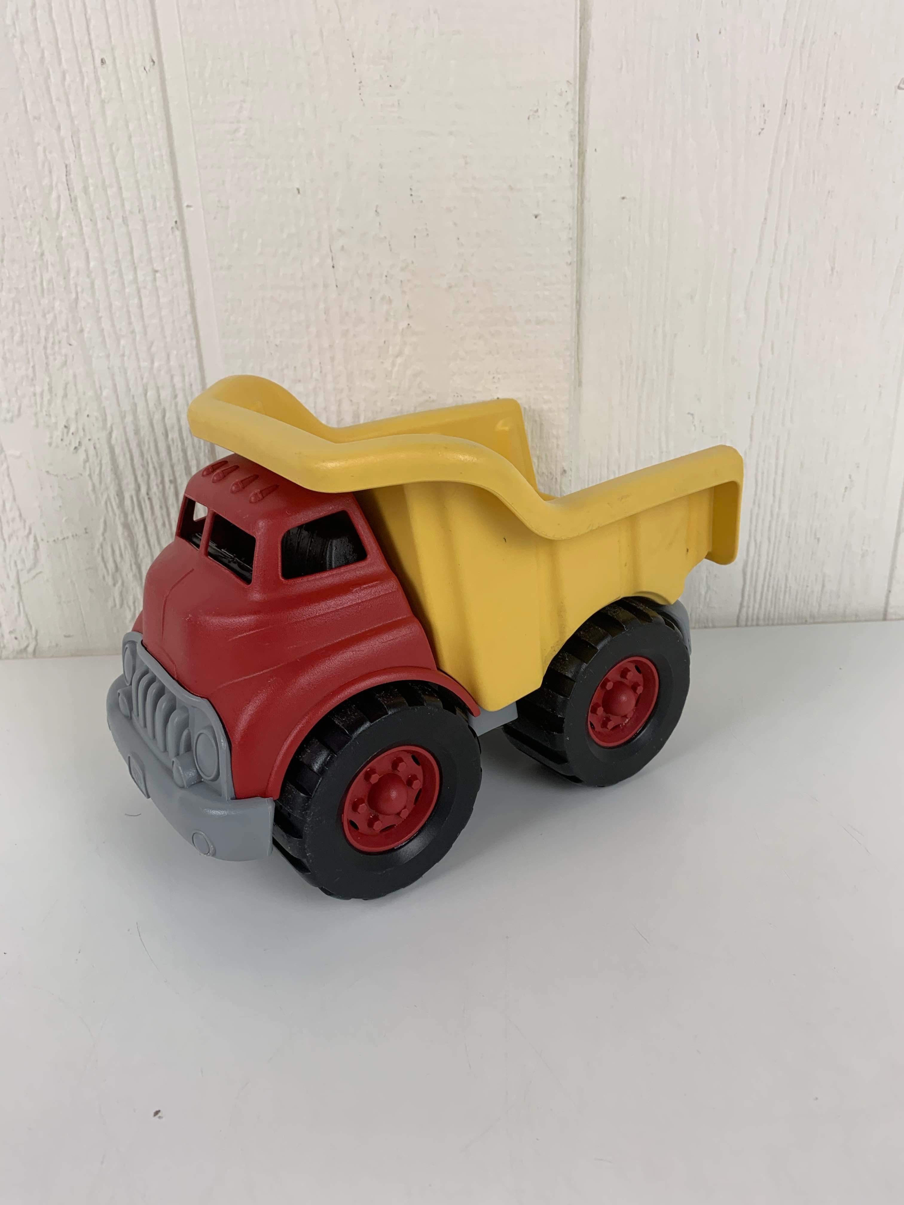 green toy dump truck