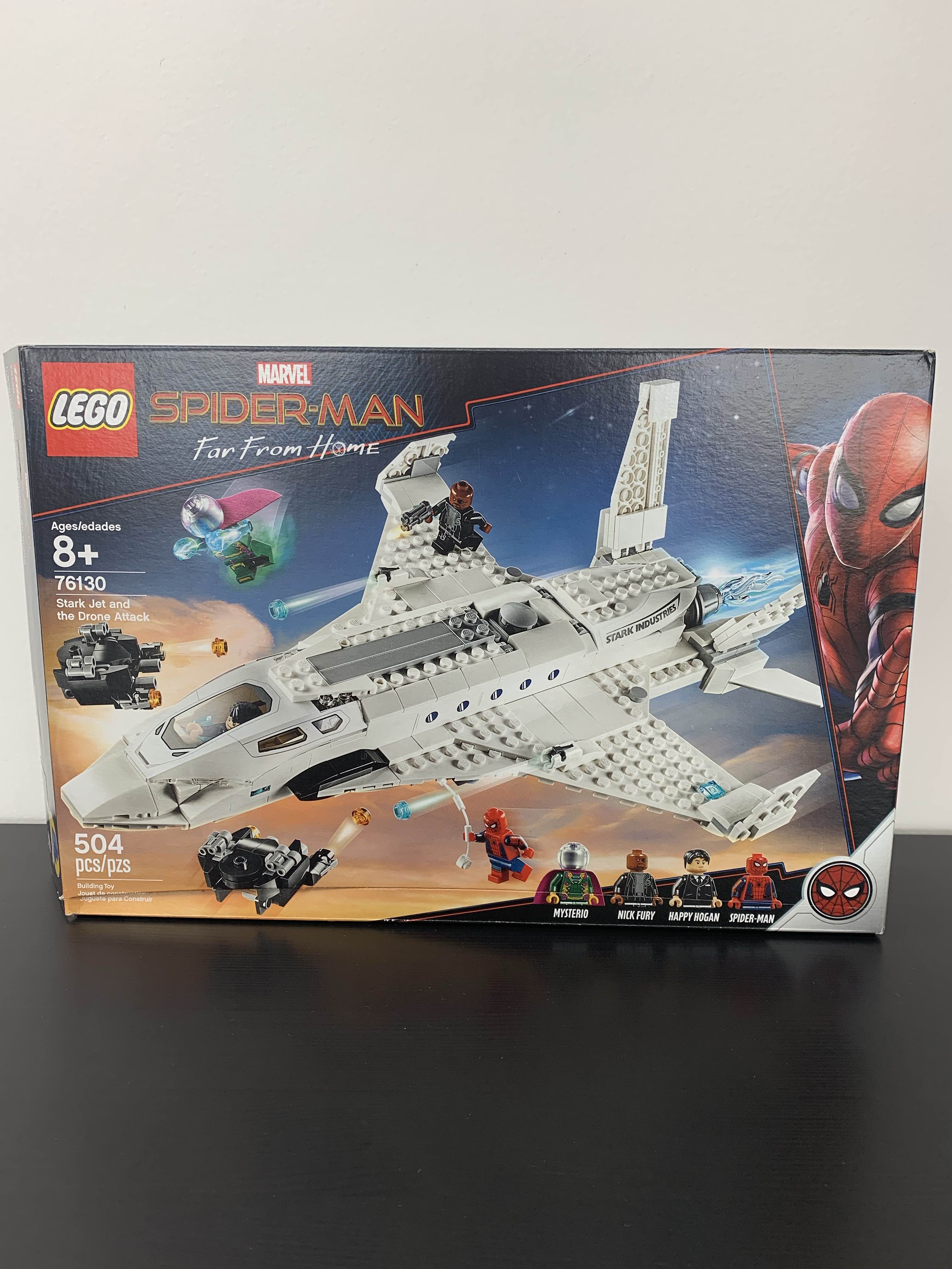 lego spider man stark jet