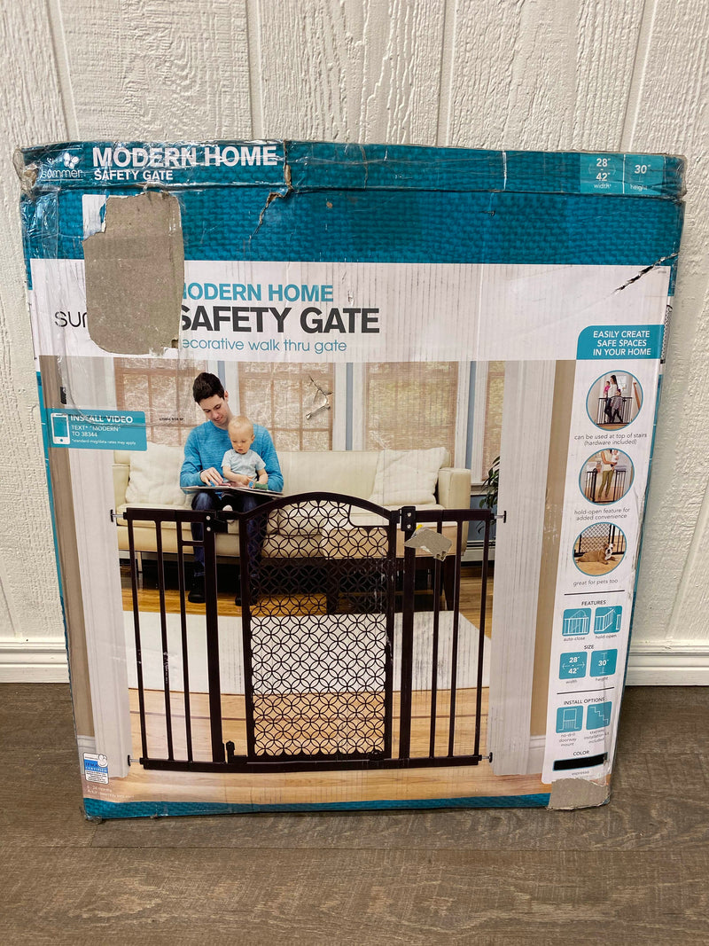 summer infant modern home decorative walk thru gate