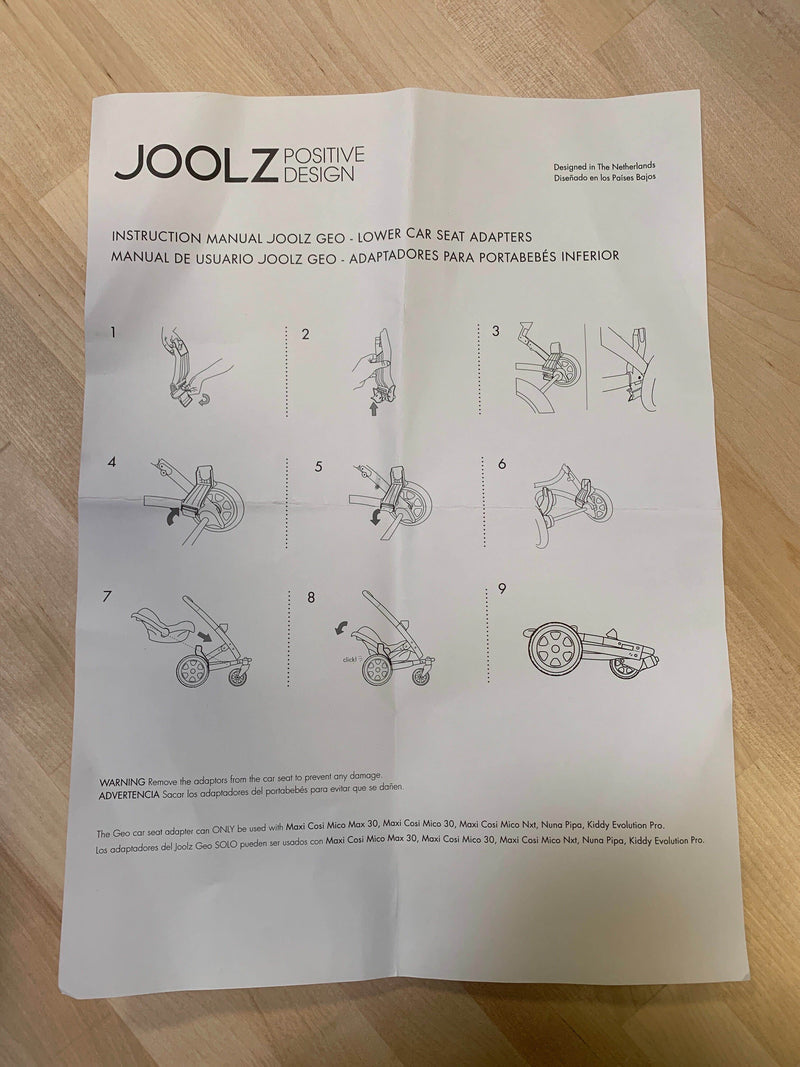 joolz geo lower car seat adapter