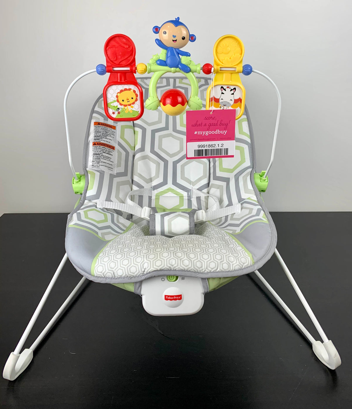 fisher price baby bouncer geo meadow