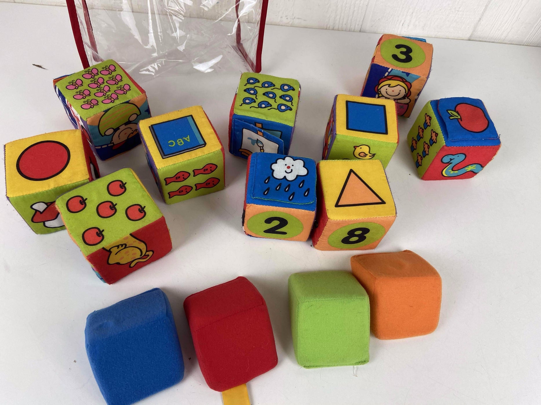 melissa & doug k's kids match and build soft blocks set