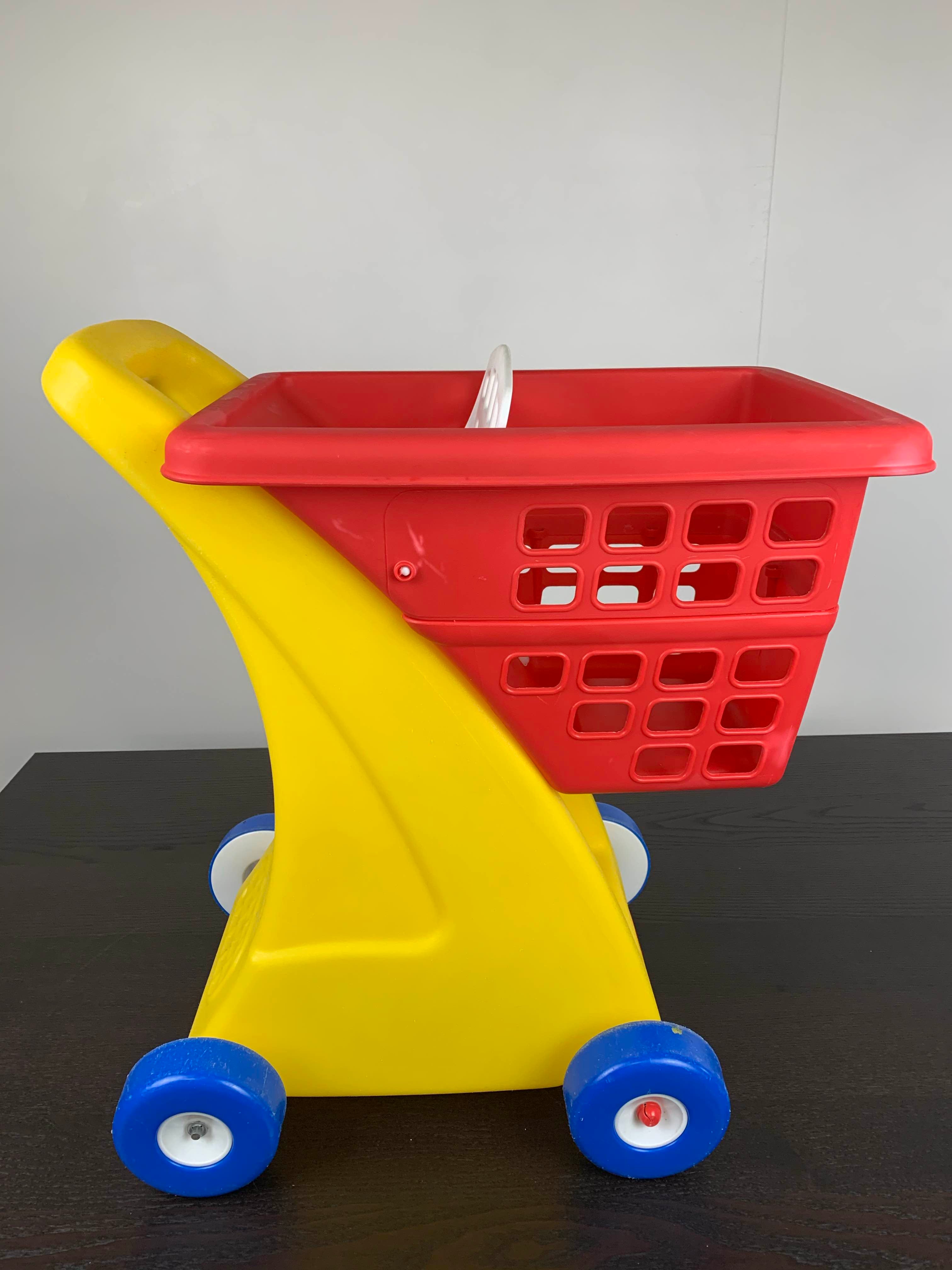 little tikes yellow shopping cart