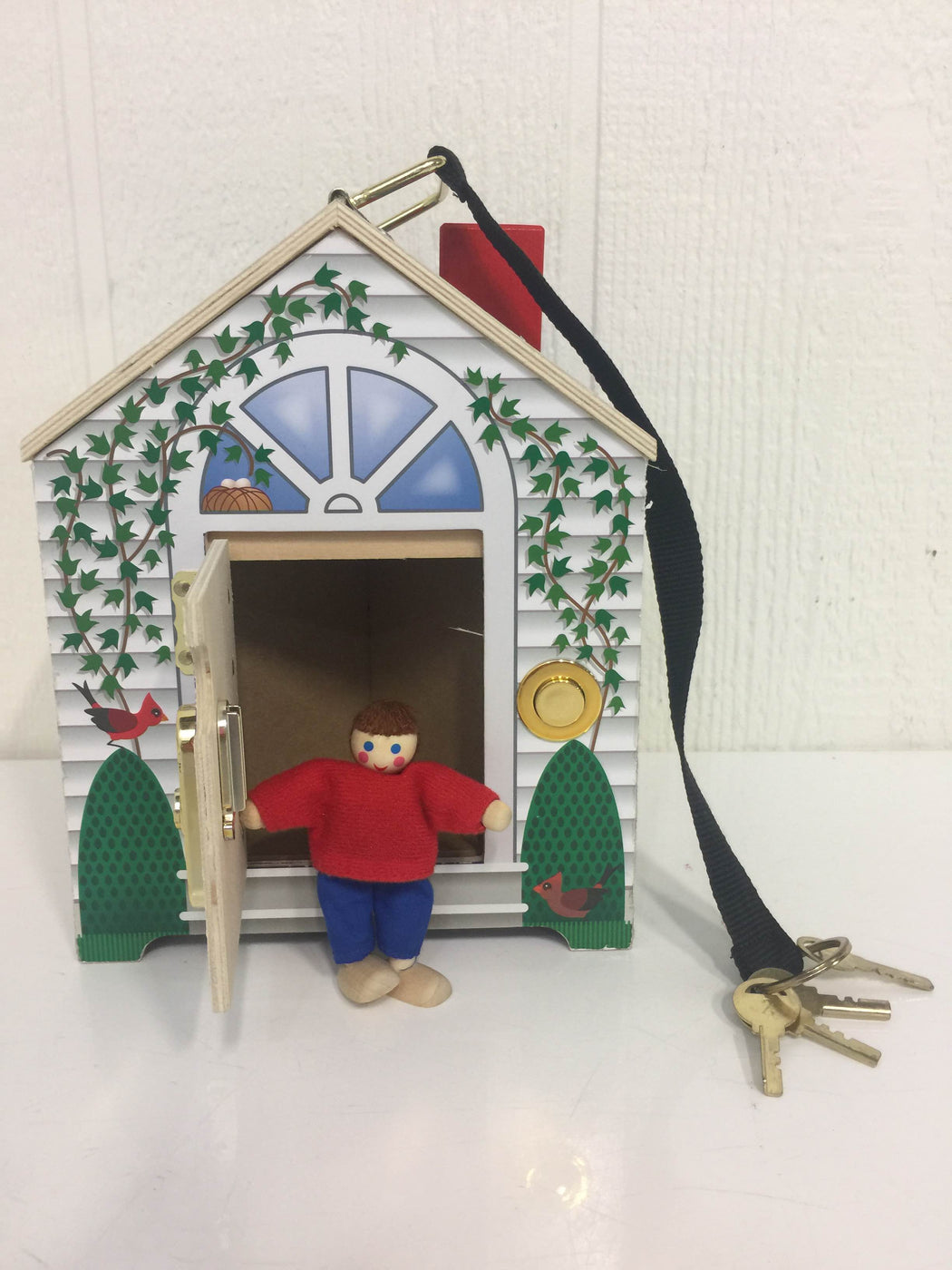 melissa and doug take along wooden doorbell dollhouse