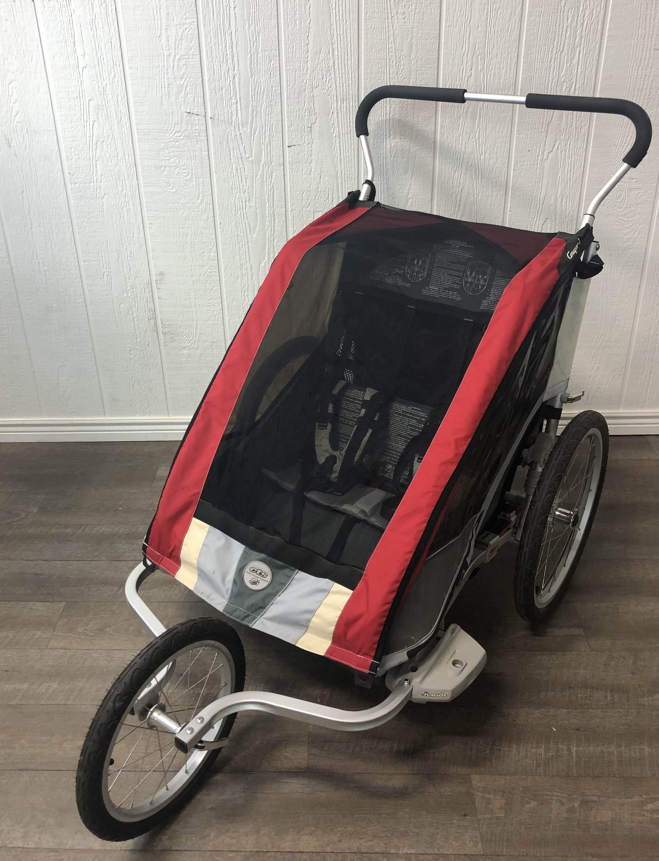 chariot double jogging stroller