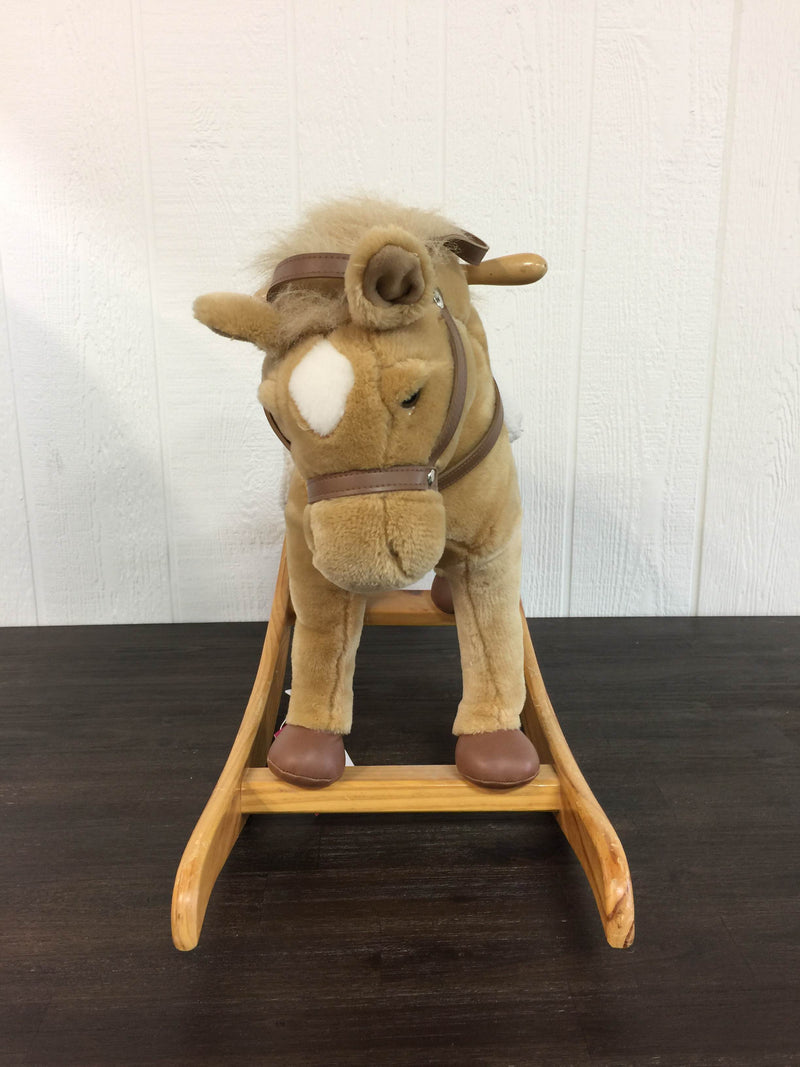 chrisha playful plush rocking horse