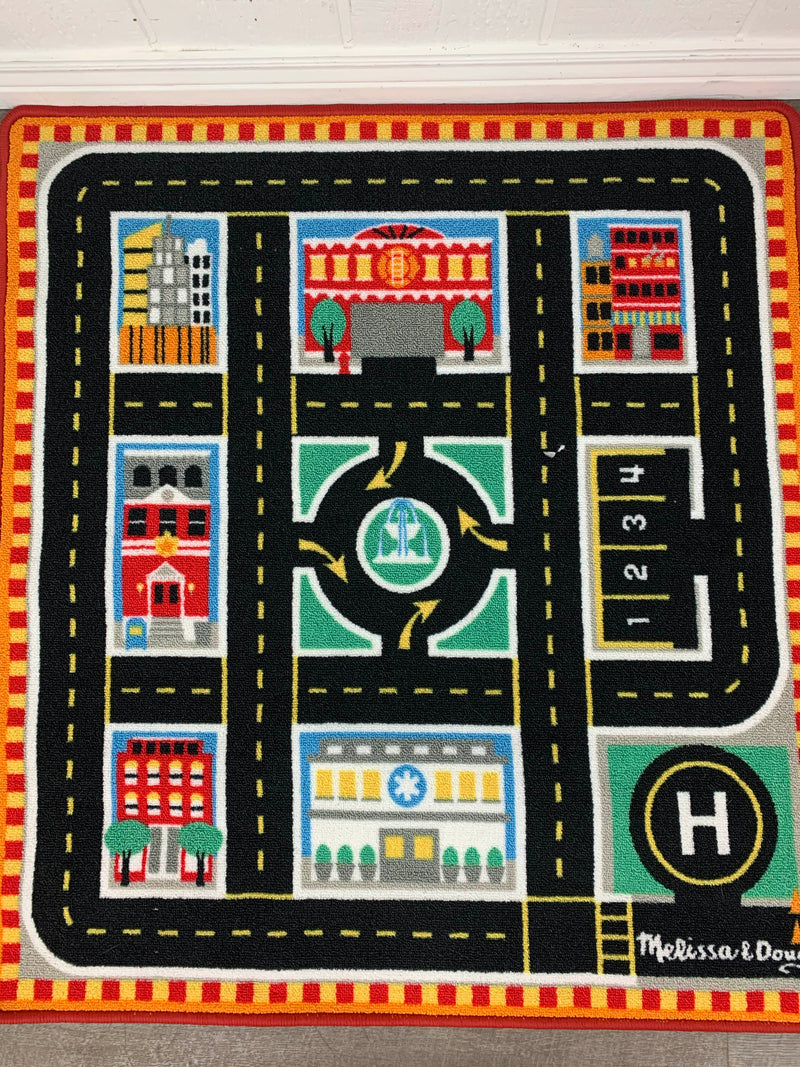 melissa and doug round the city rescue rug