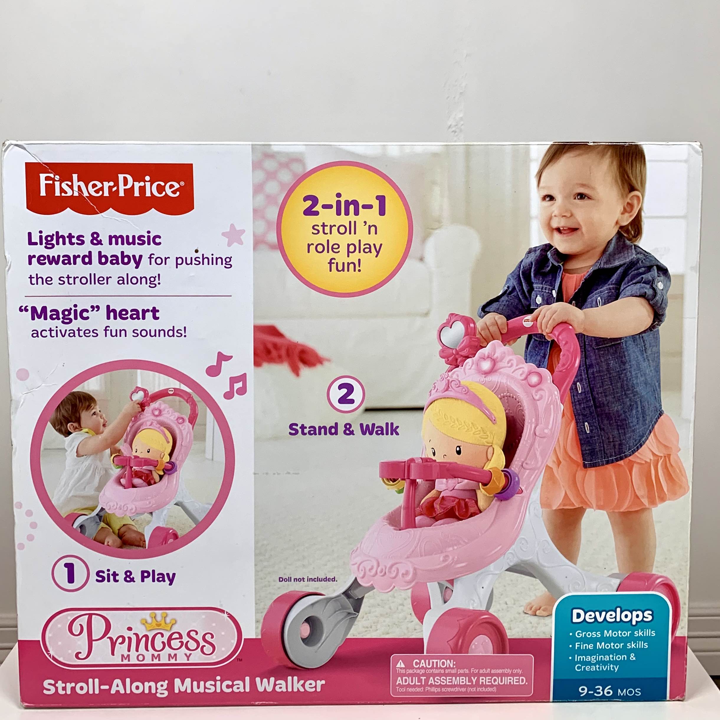 fisher price baby stroller walker