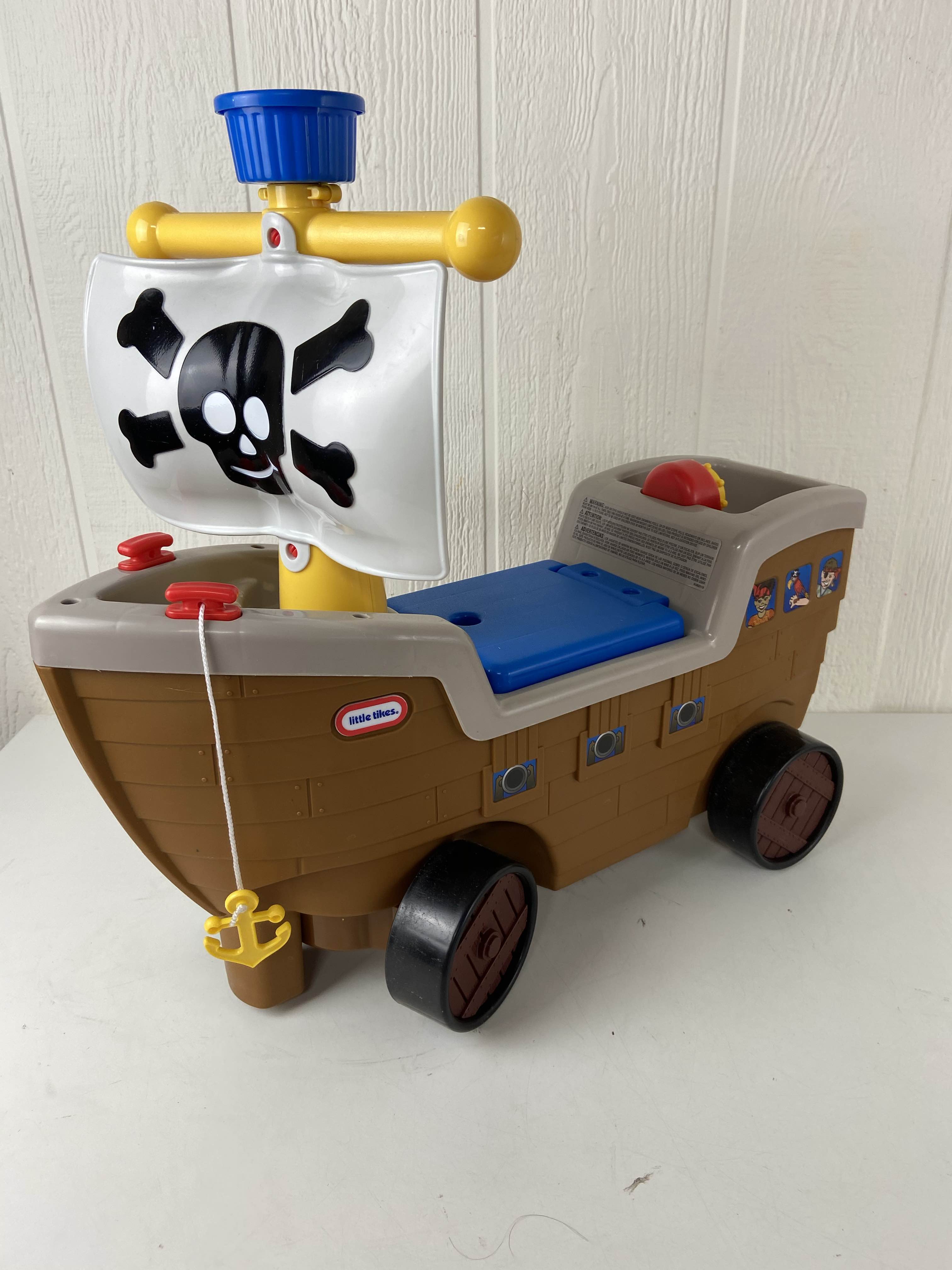 little tikes pirate ship ride on