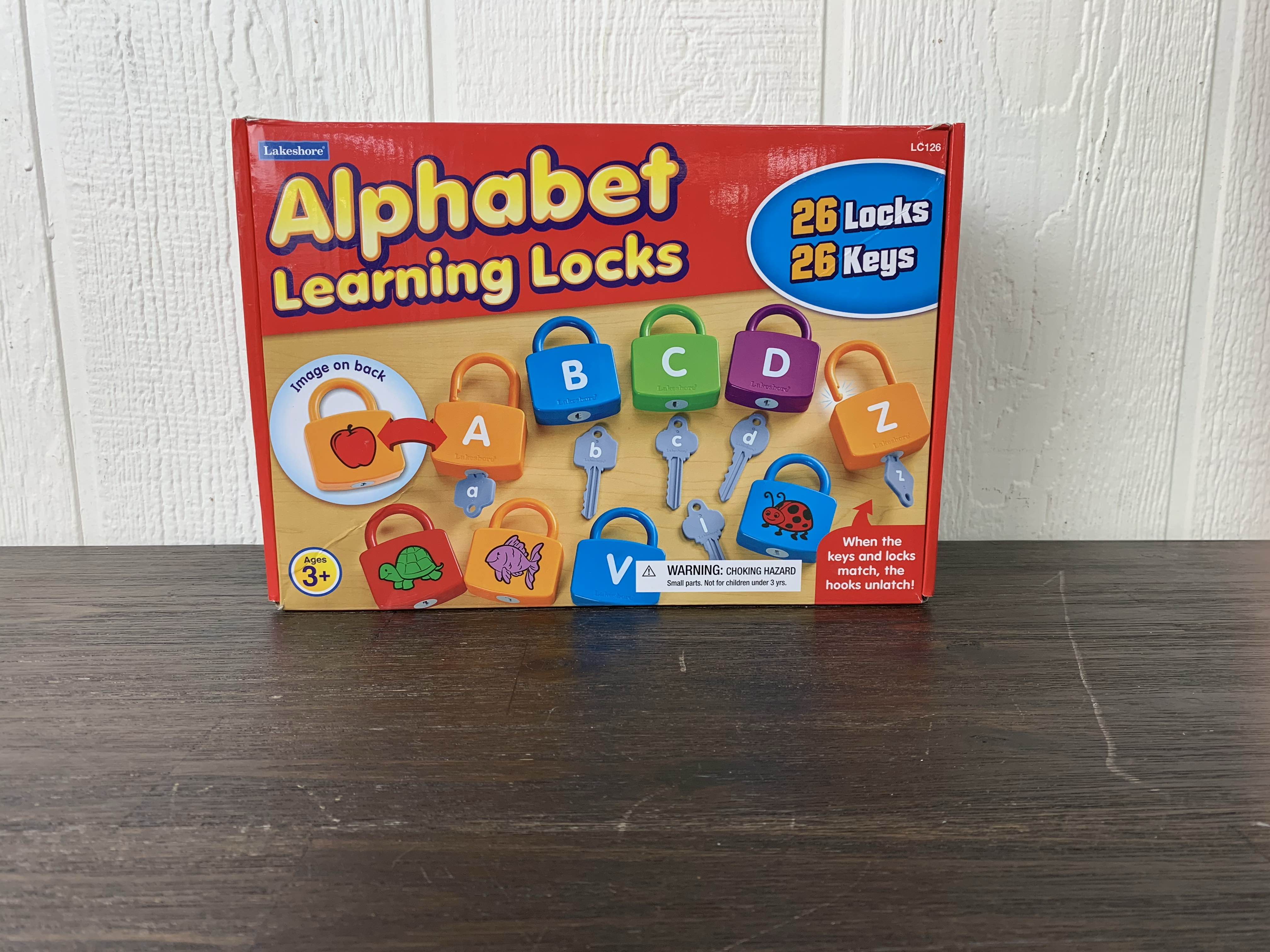 alphabet lock and key toy